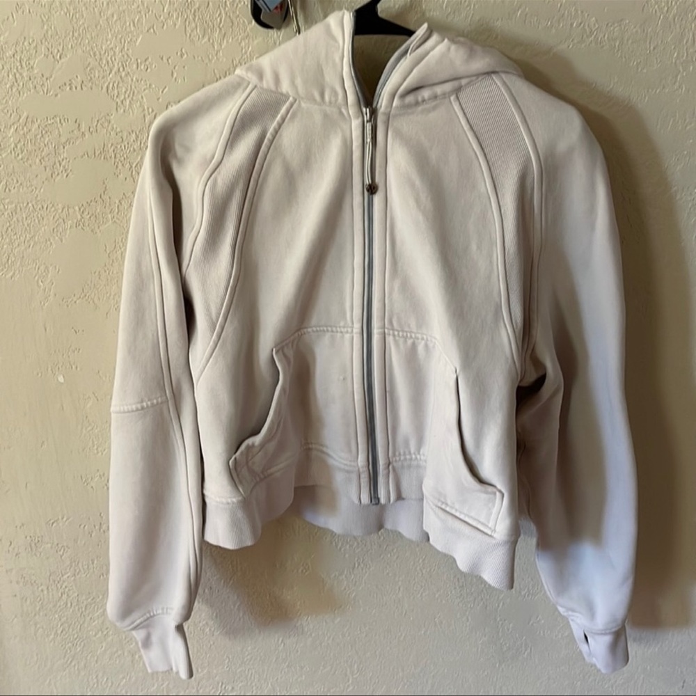 White Opal Lululemon full zip scuba size XS/S